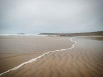 Foam edged wave on Godrevy beach (Image: Georgina Ball) 